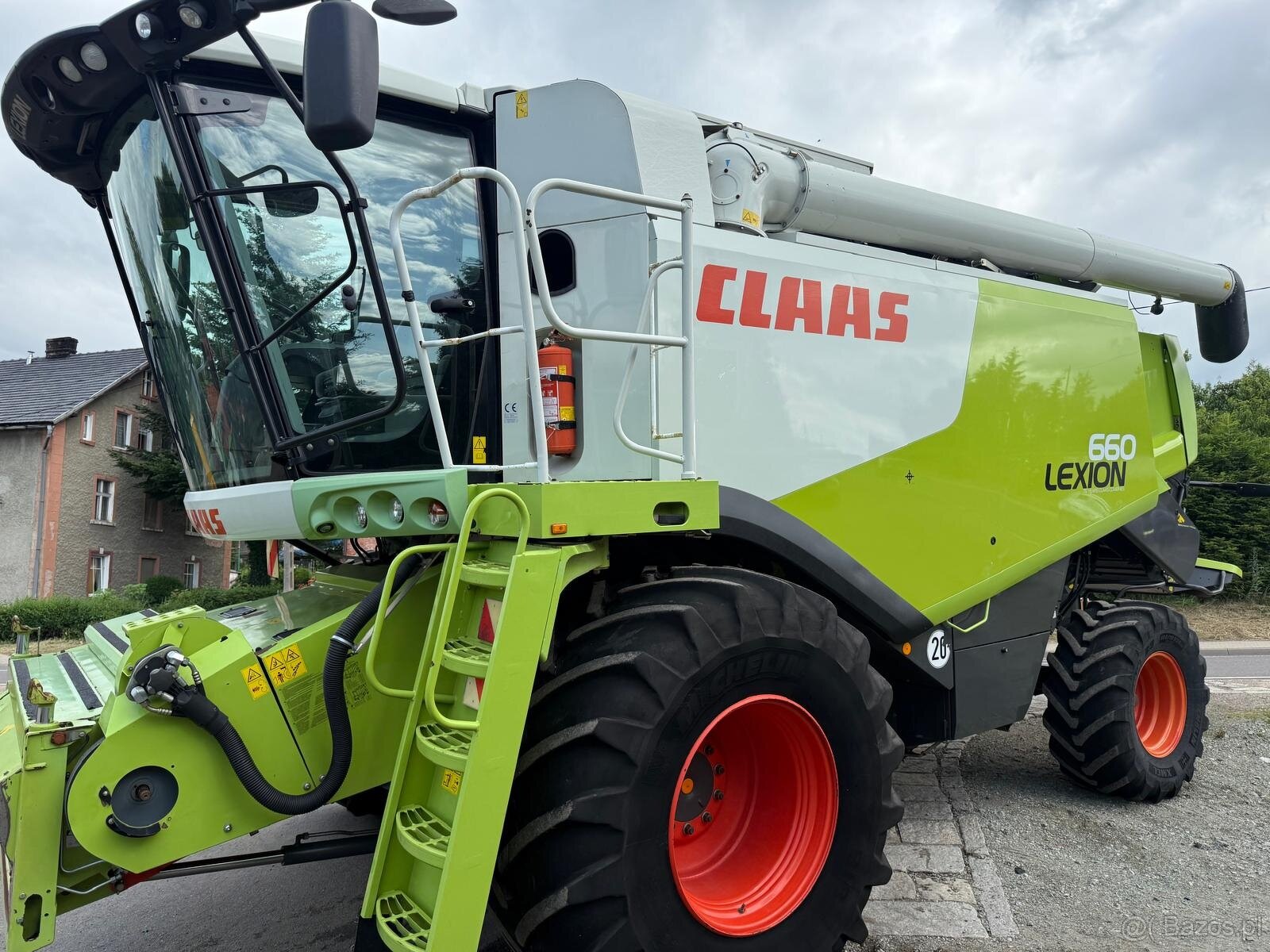 Kombajn zbozowy Claas Lexion 660 heder V750 rok pr 2011 spr
