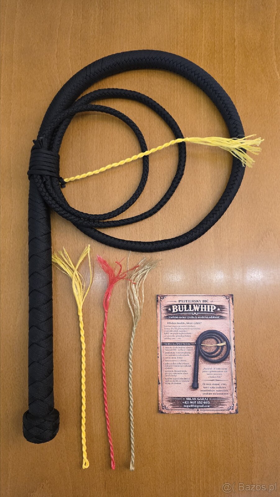Bicz pasterski (BULLWHIP) – Paracord 550 Nylon
