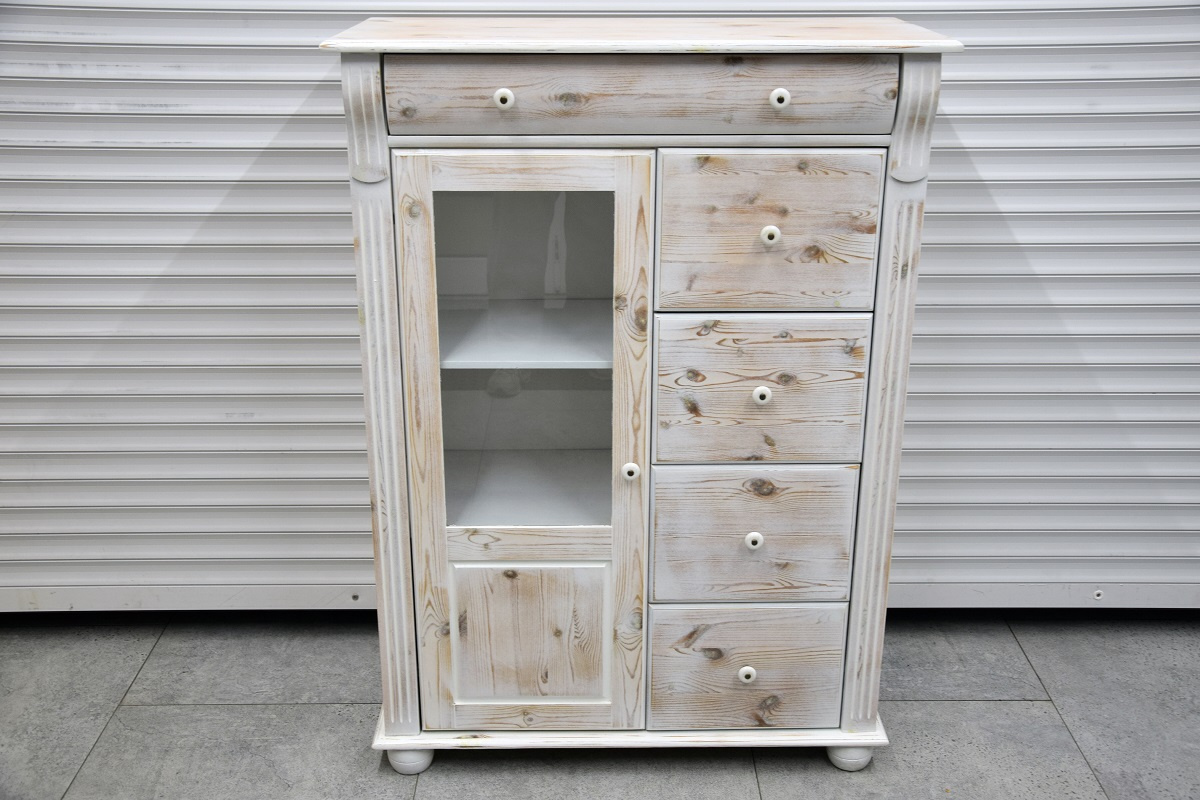 komoda z drewna sosnowego - jak nowa