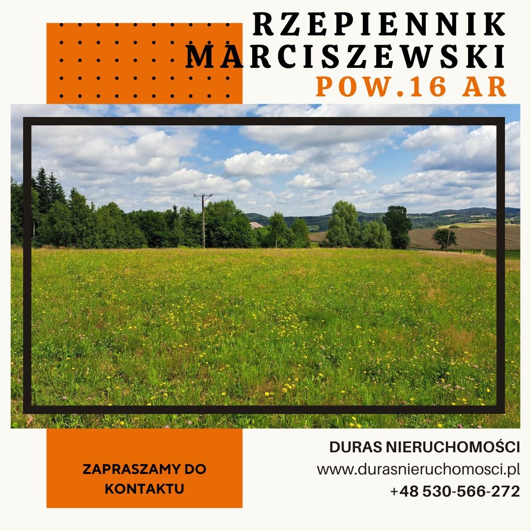 Rzepiennik Marciszewski gm. Gromnik działka budowlana 16 ar