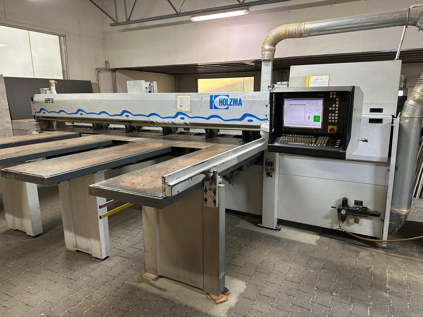 Piła panelowa HOLZMA HPP 11/43 – 1999 rok, w ciągłej eksploa
