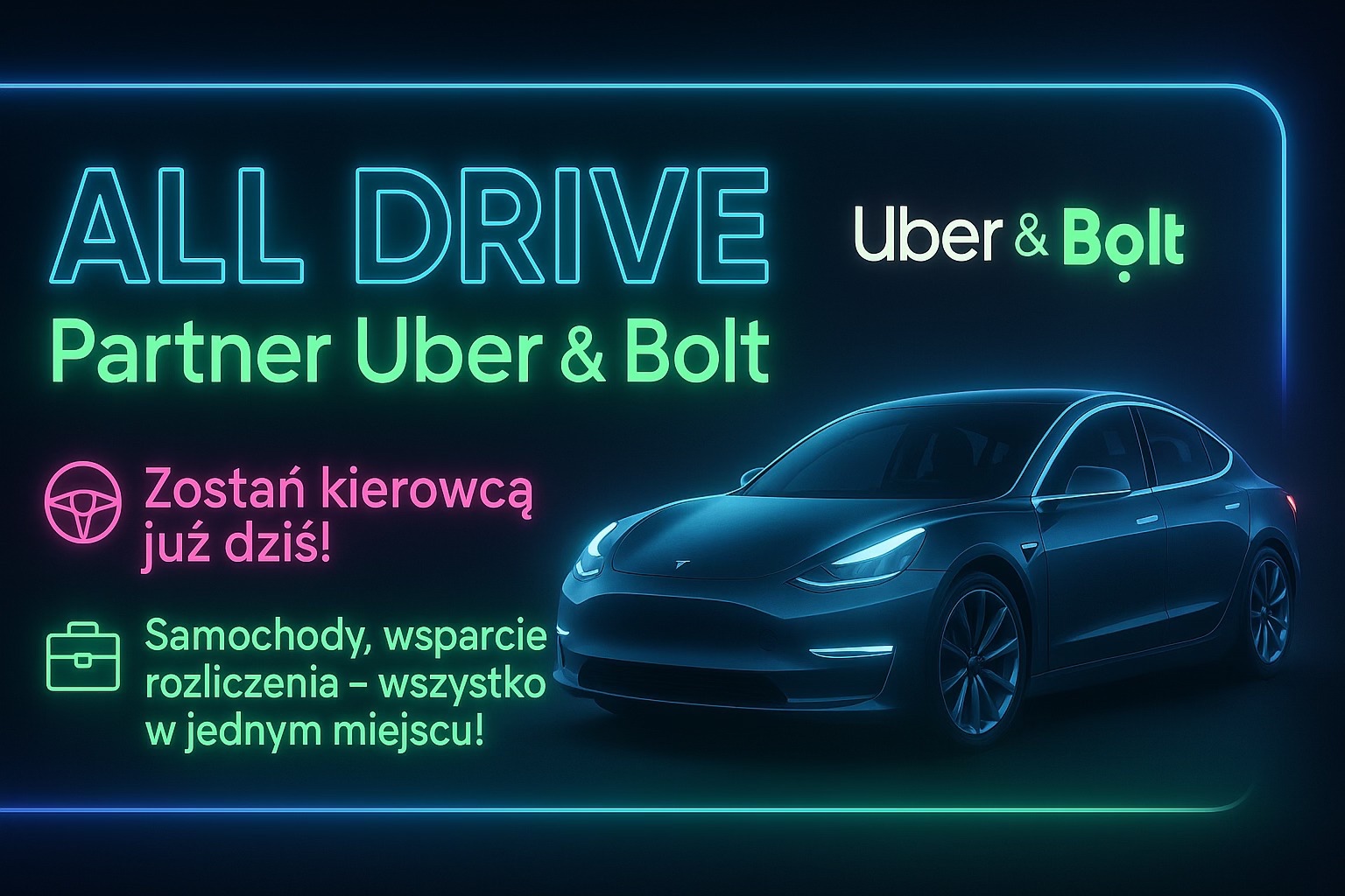 Szukamy kierowców na Uber/Bolt aglomeracja Śląska
