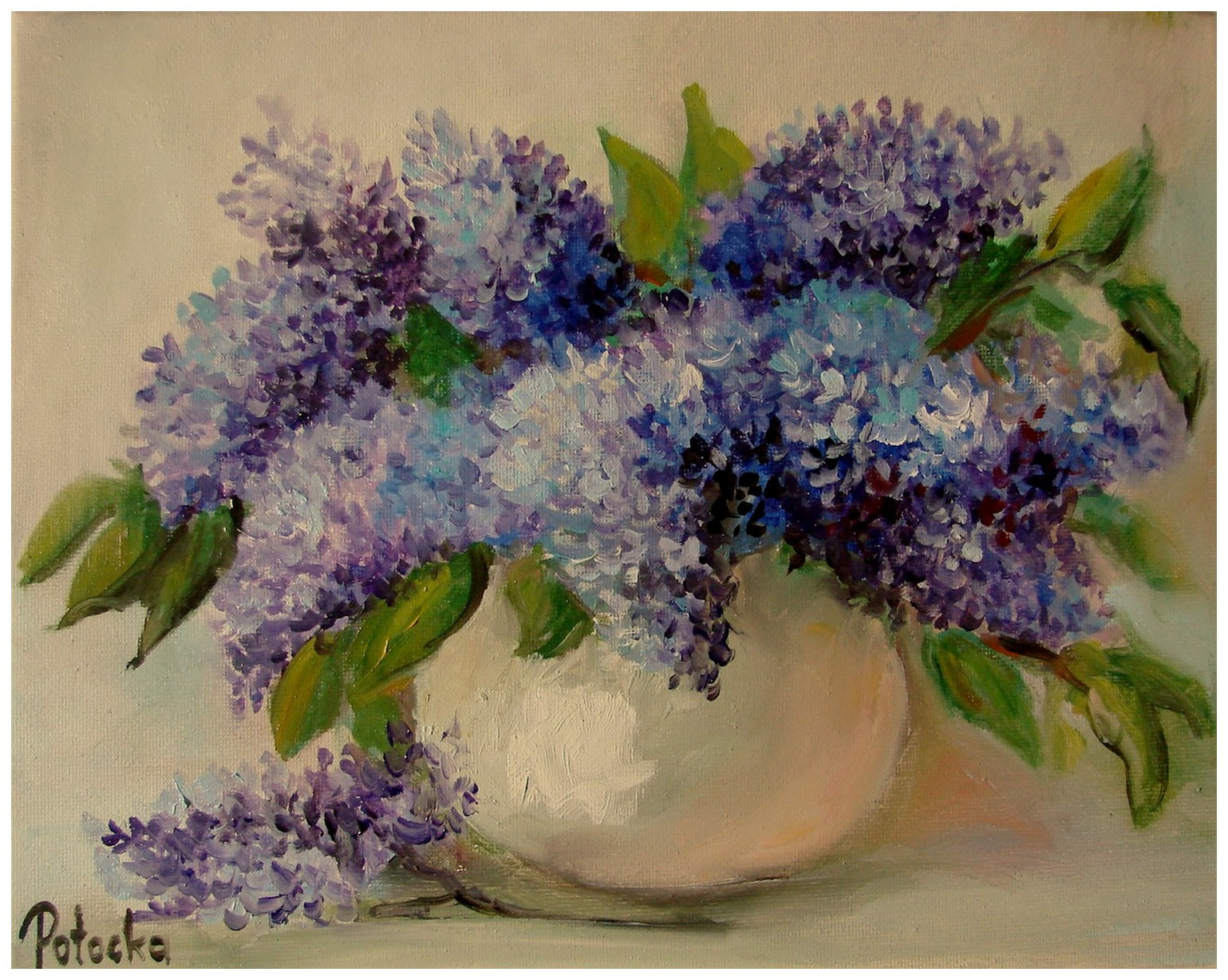 Bzy obraz olejny 34cm-30cm