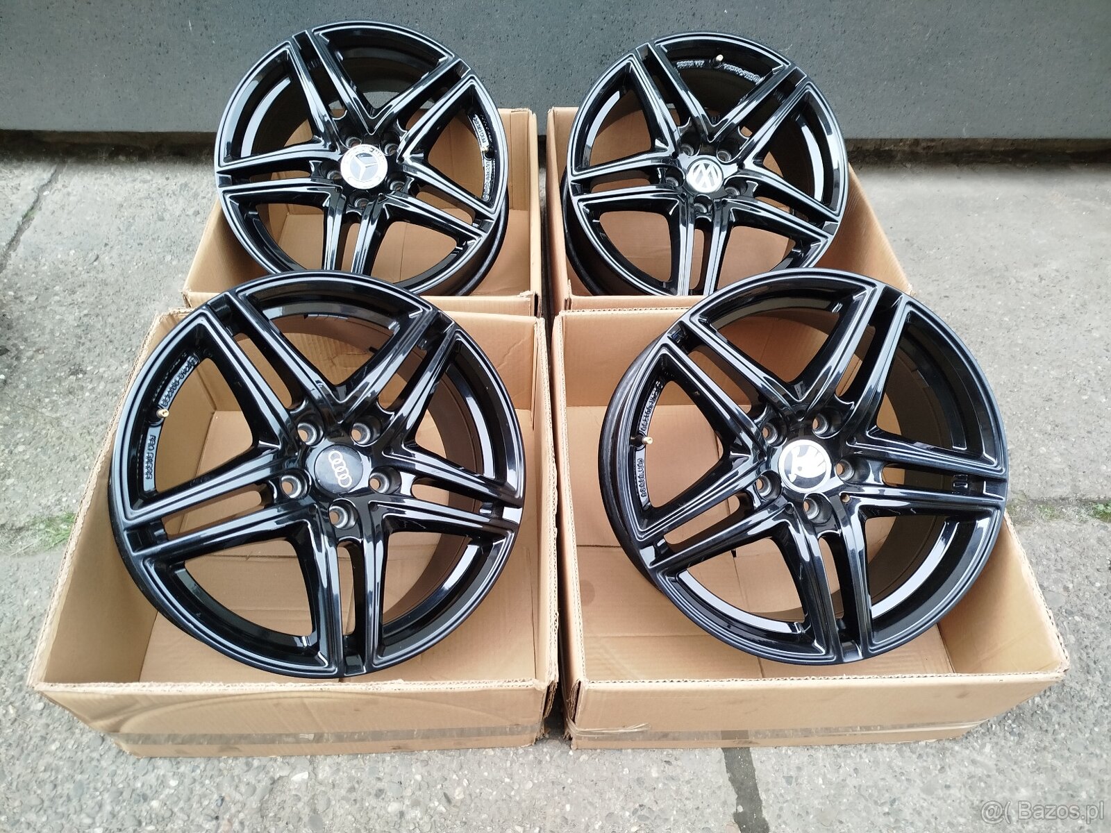 A104# Alufelgi 17" 5x112 et36 7,5J Vw Audi Skoda Seat Merce
