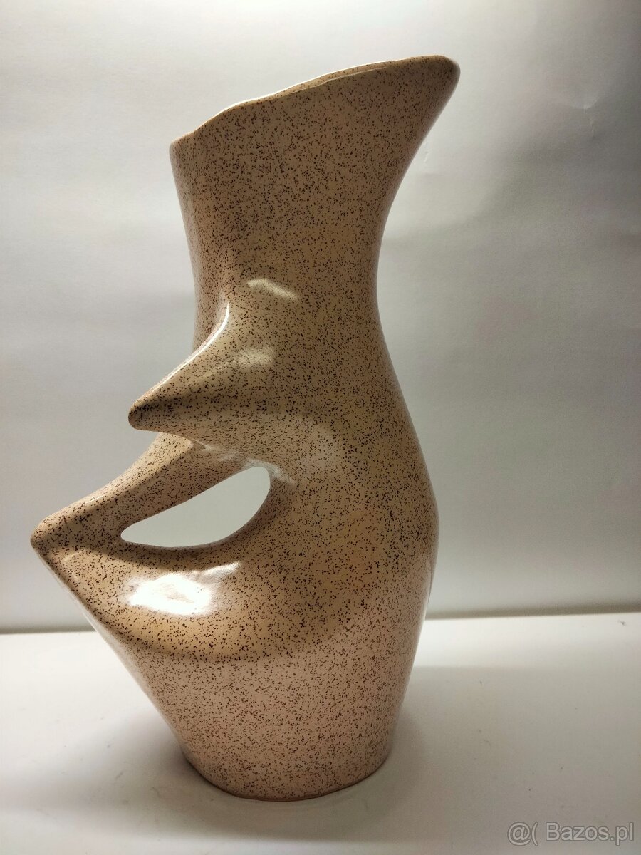 Unikat wazon ceramiczny Bertoncello lata 60-te szkliwiony