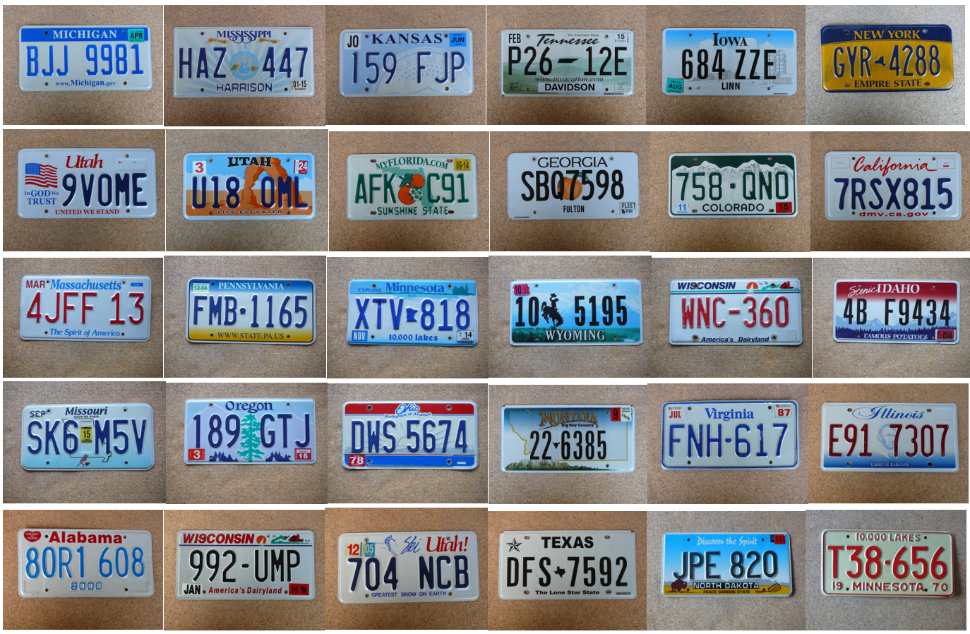 30x oryginalna tablica rejestracyjna USA