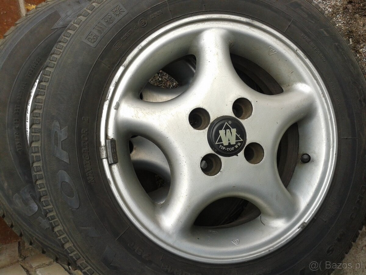 Sprzedam koła na Alufelgach 13" 4x98 5 szt. Nie Chińskie