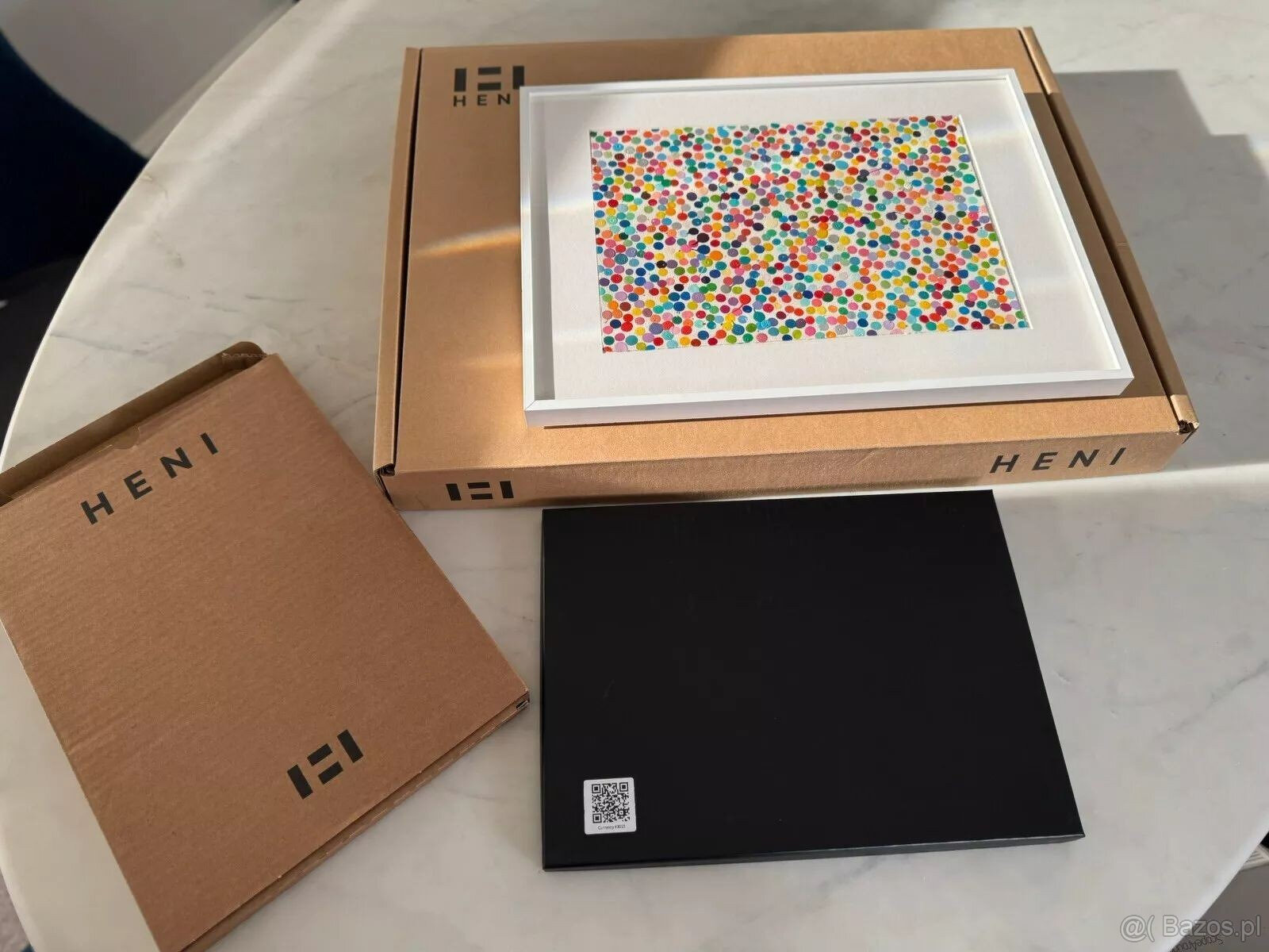 DAMIEN HIRST Waluta „Węże lubią Bibbles” w ramce HENI. Malow