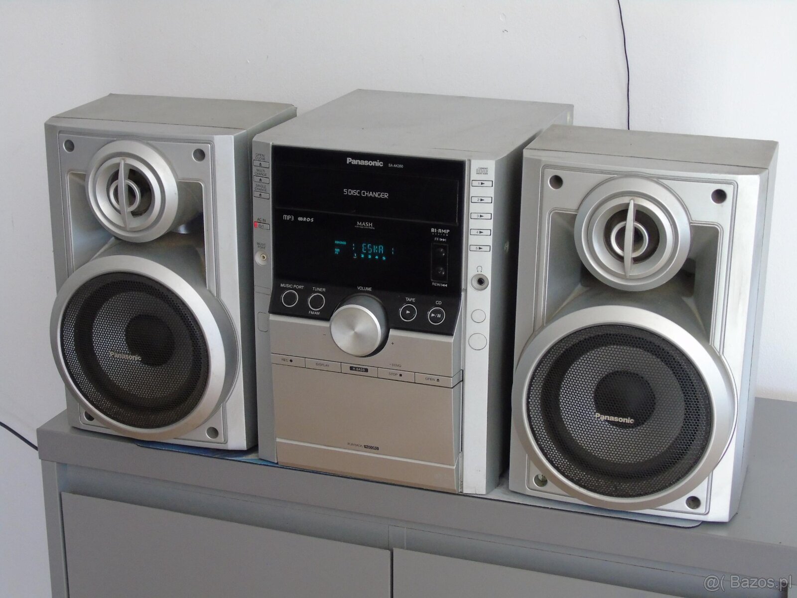 Wieża Panasonic SA-AK350 kolumny CD AUX radio RDS. DOSTAWA
