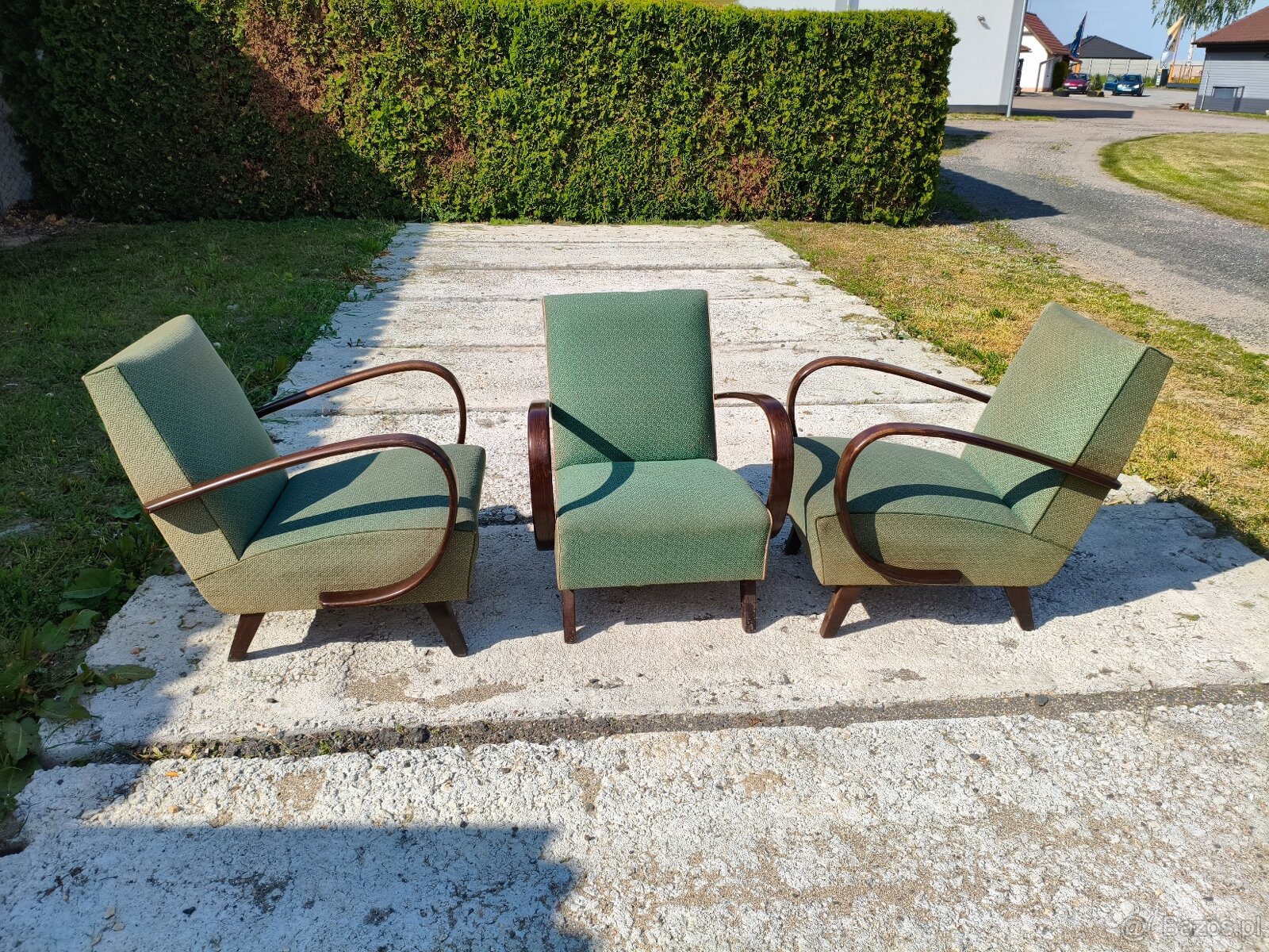 Halabala křesla 3kusy