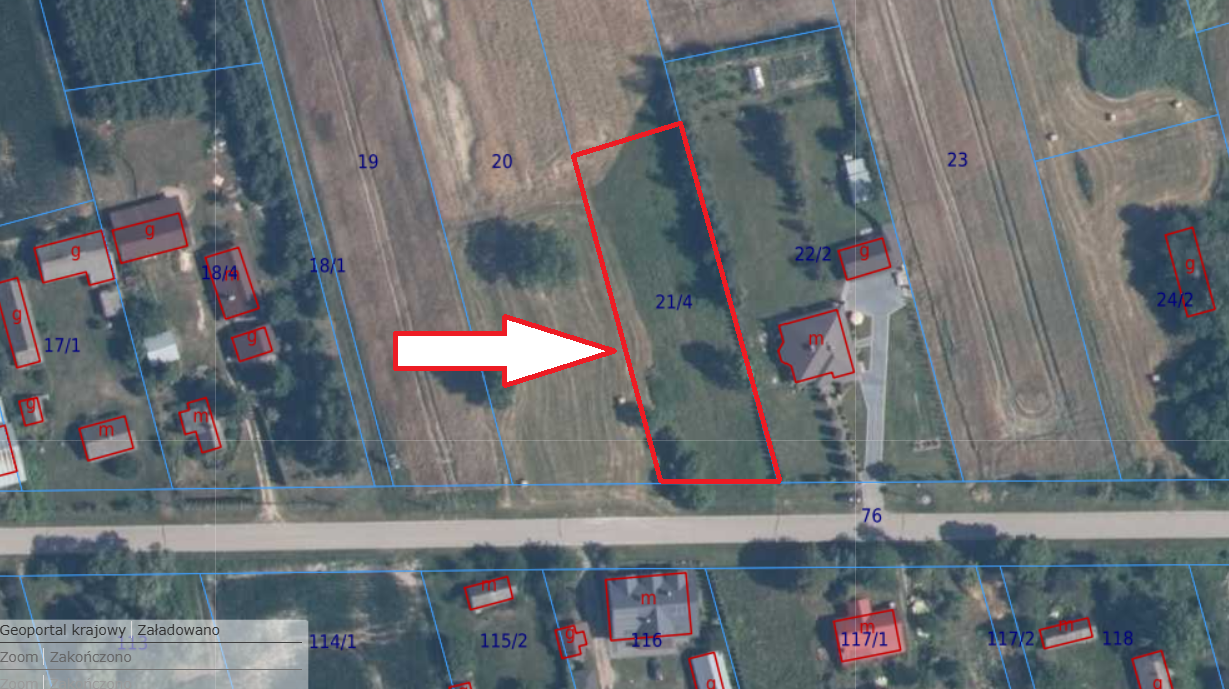 Na sprzedaż działka budowlana – Petryłów, gm. Sawin