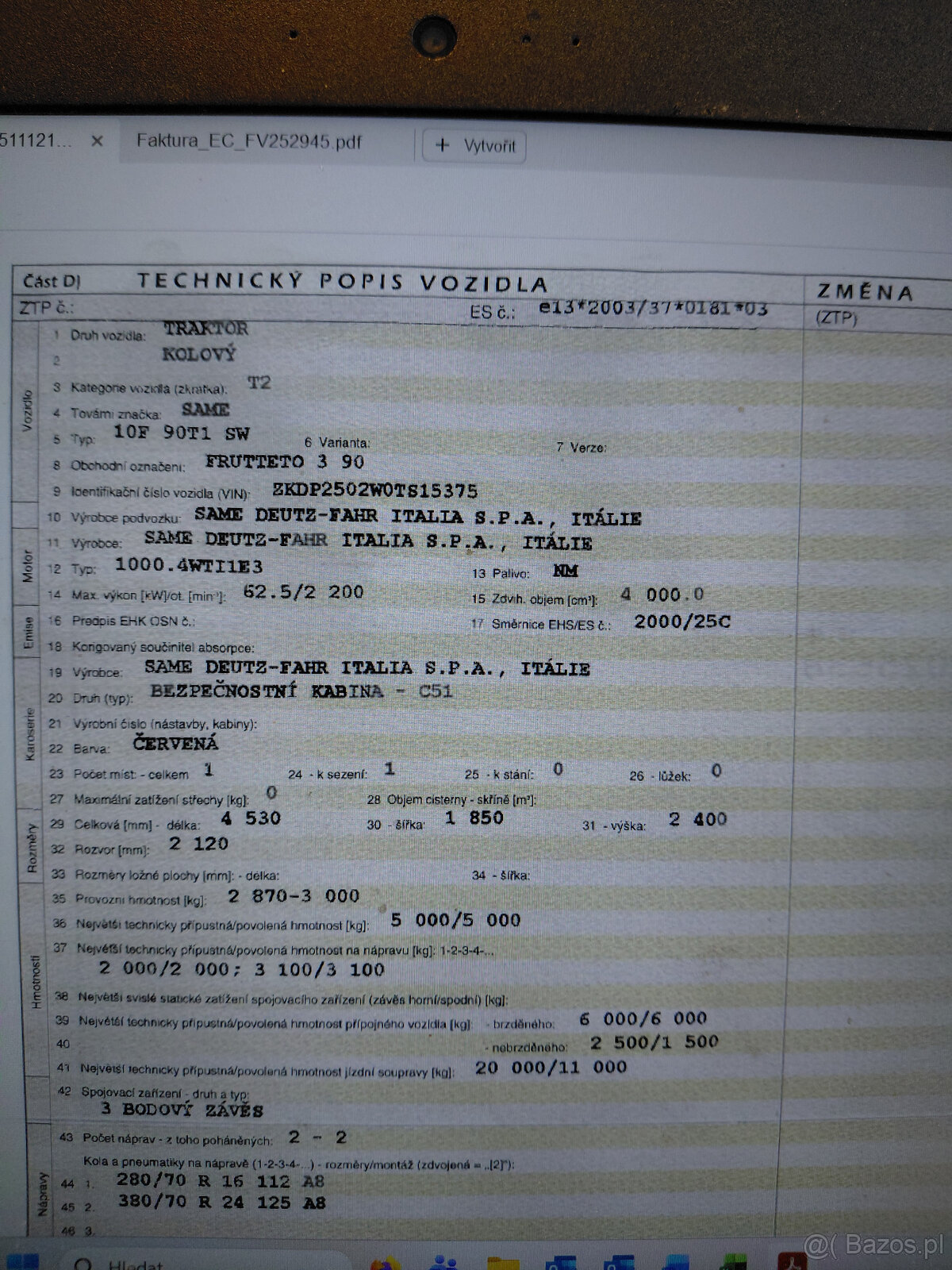 traktor Same Frutteto 3 90