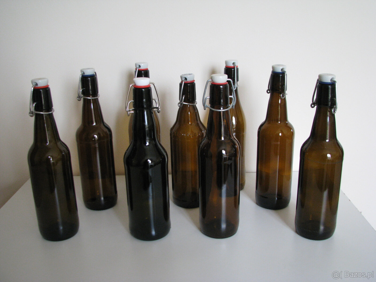 Butelki z pałąkiem po piwie – czyste bez etykiet 4,90 /szt