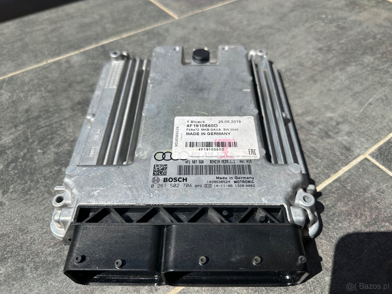 4F1910560D AUDI A6 C6 4.2 FSI ECU 0261S02704