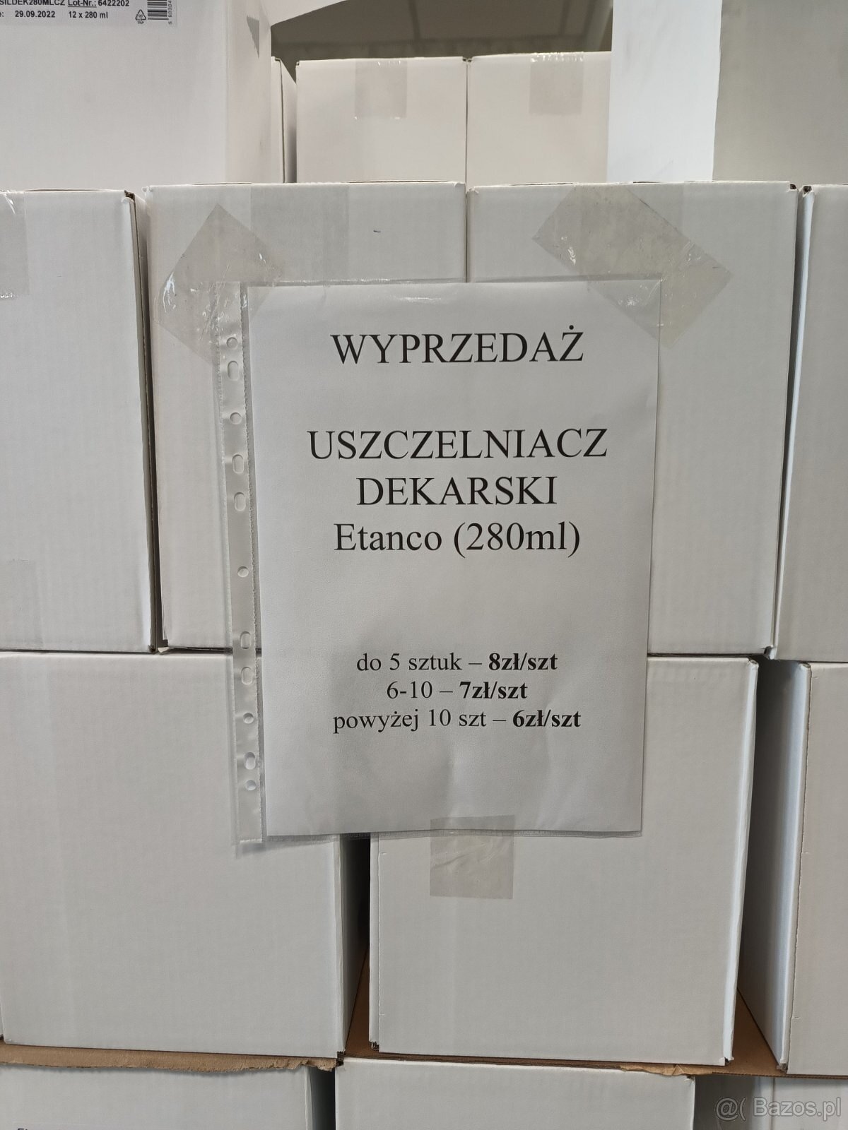 Uszczelniacz dekarski - etanco - wyprzedaż