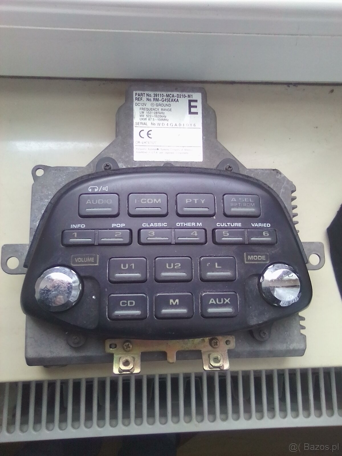 Honda gl 1800 Gold Winga radio