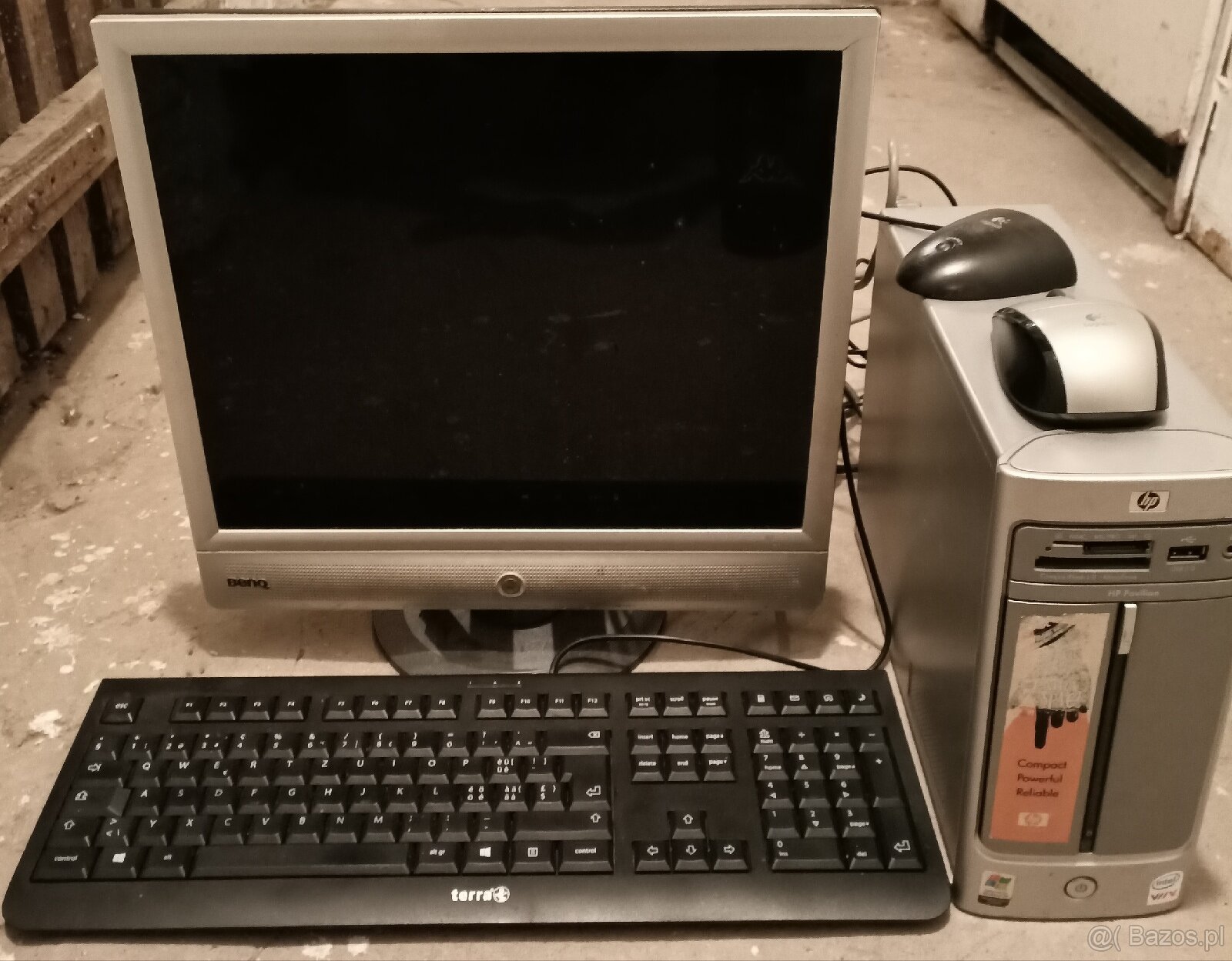 Zestaw komputerowy mini HP pawilon kompletny