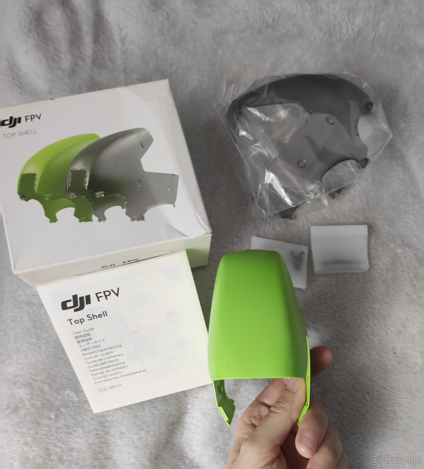 DJI FPV – górna obudowa (Top Shell) – oryginał – zielona i s