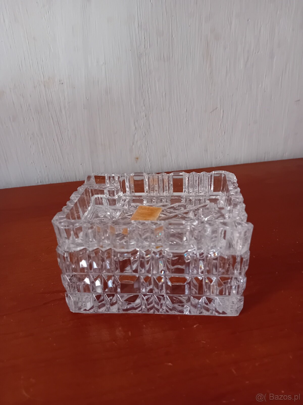 Krysztalowa papierosnica popielniczka