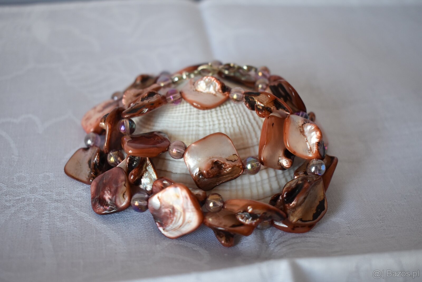 Naszyjnik masa perłowa