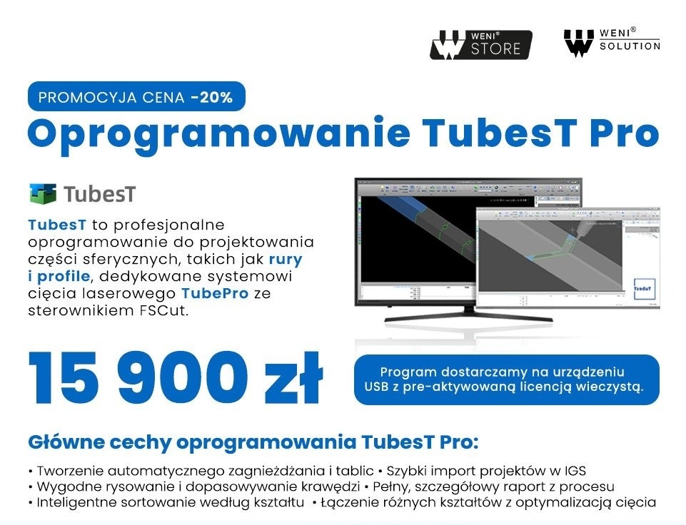 Oprogramowanie TubesT Pro, program do cięcia w 3D