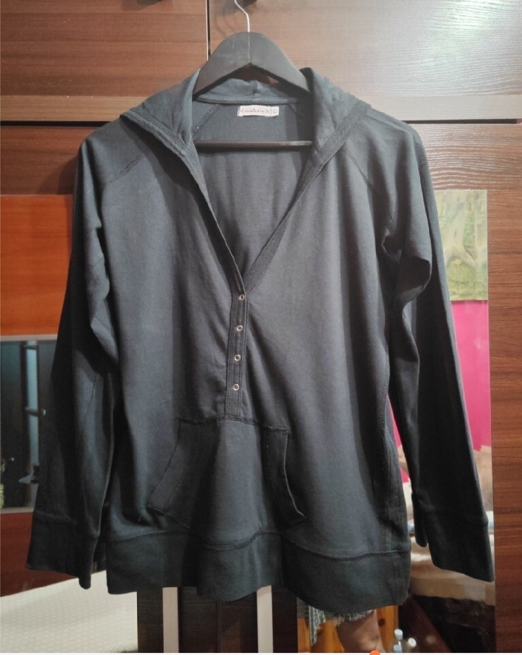 Bluza czarna z kapturem