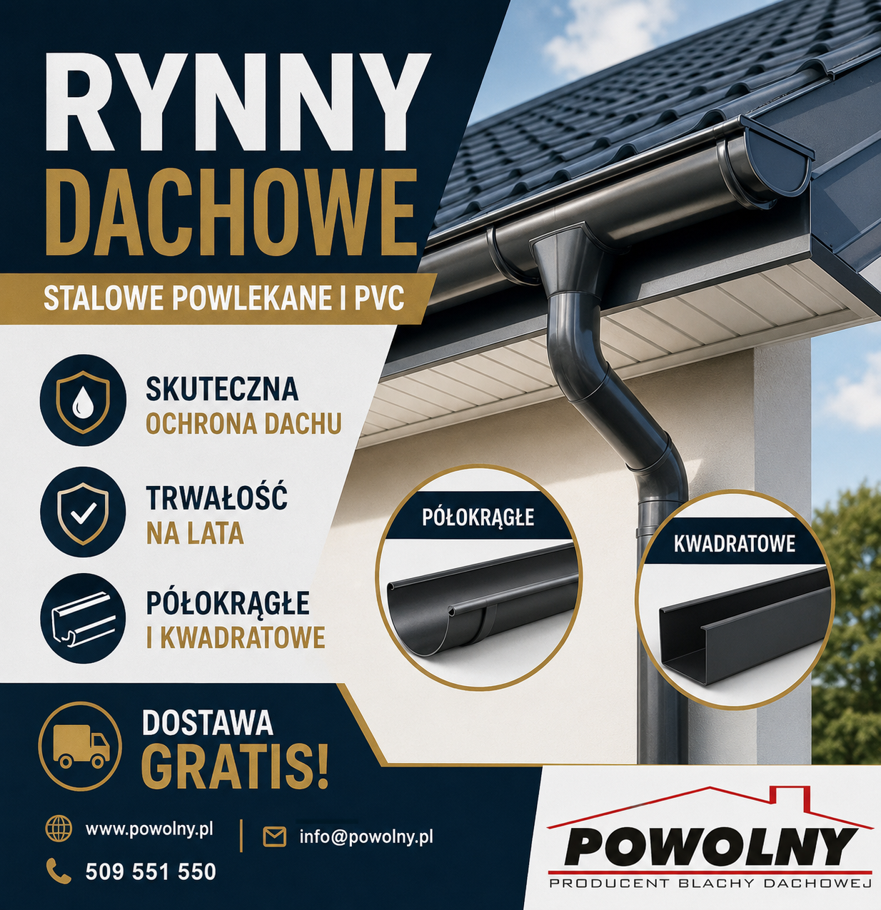 RYNNY stalowe powlekane i PVC DOSTAWA GRATIS 馃摓509551550