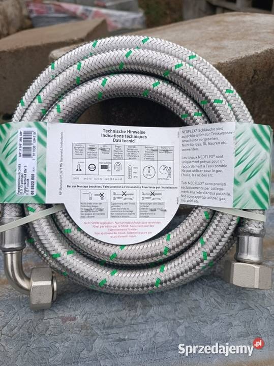 Wąż zbrojony NEOPERL NEOFLEX DN 13 zakrzywiony 3/4" x 3/4"