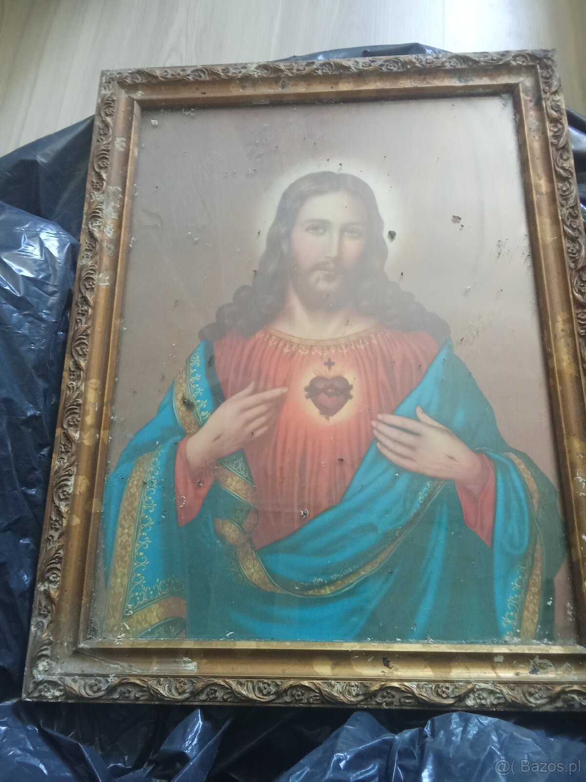 Obraz świetny serce Jezusa jest cały
