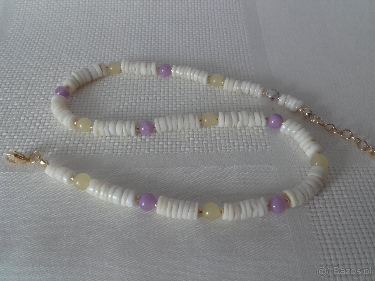 Naszyjnik muszla jadeit