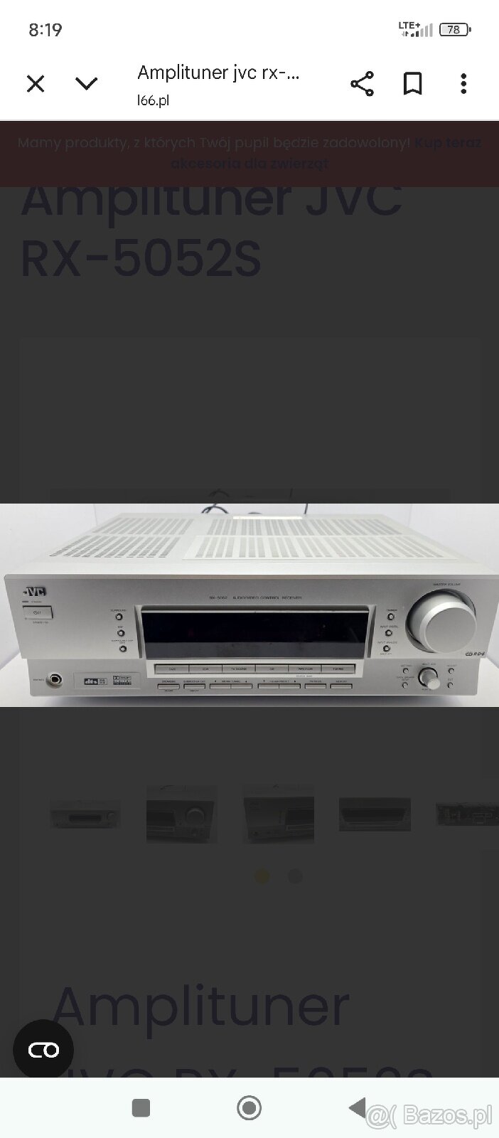 Amplituner jcv zestaw