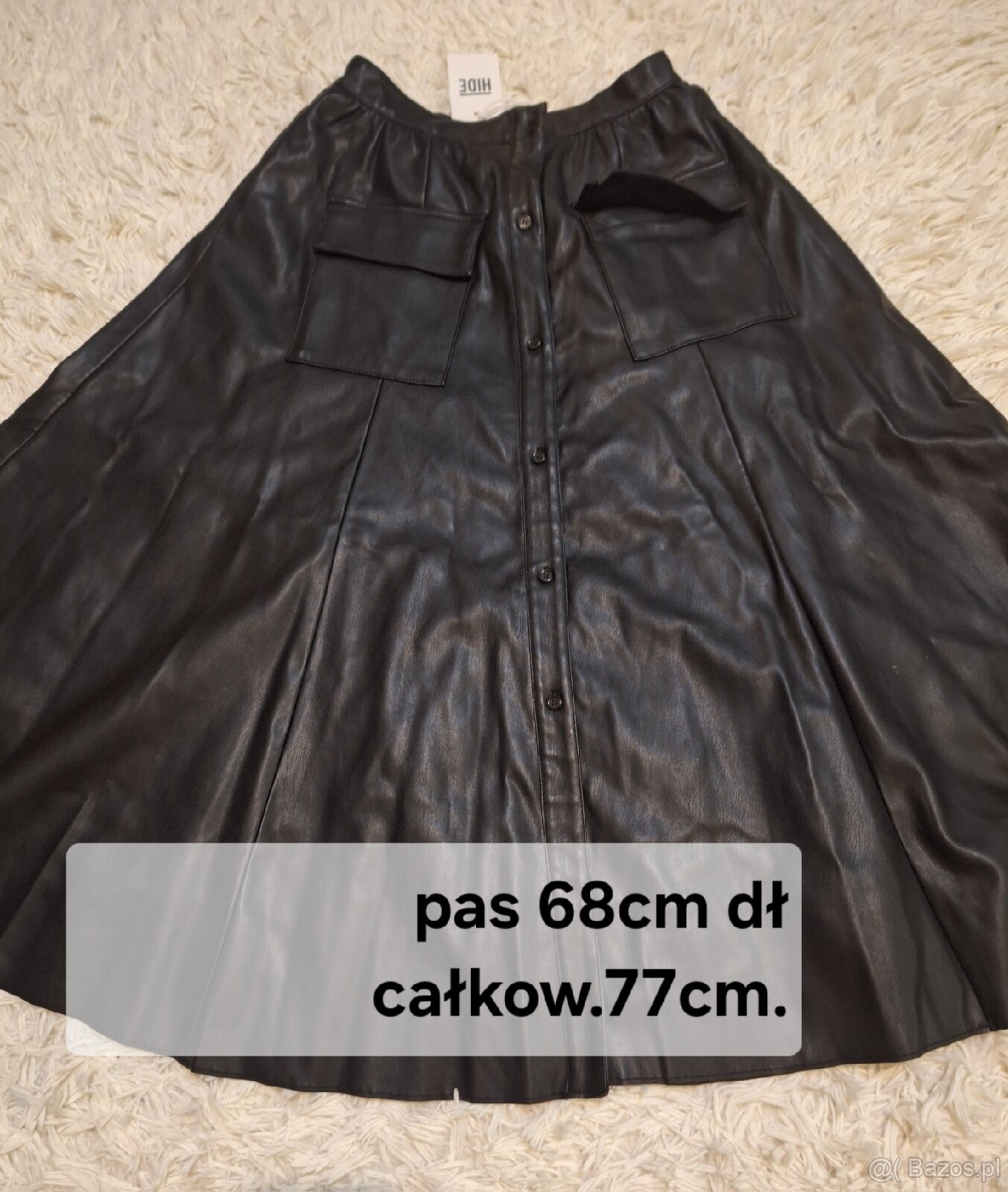 Spódnica z koła ekologiczna skóra.