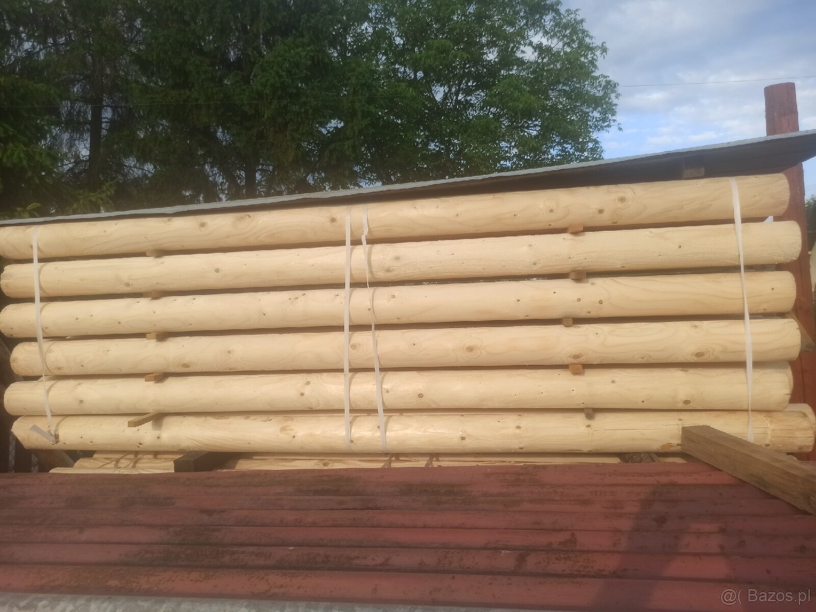 Palisada toczona słupki toczone ogrodzeniowe