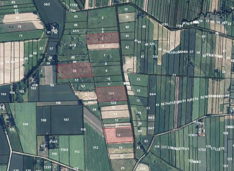 Sprzedam DZIAŁKI ROLNE (ŁĄKI), Cieszyn, zamojskie