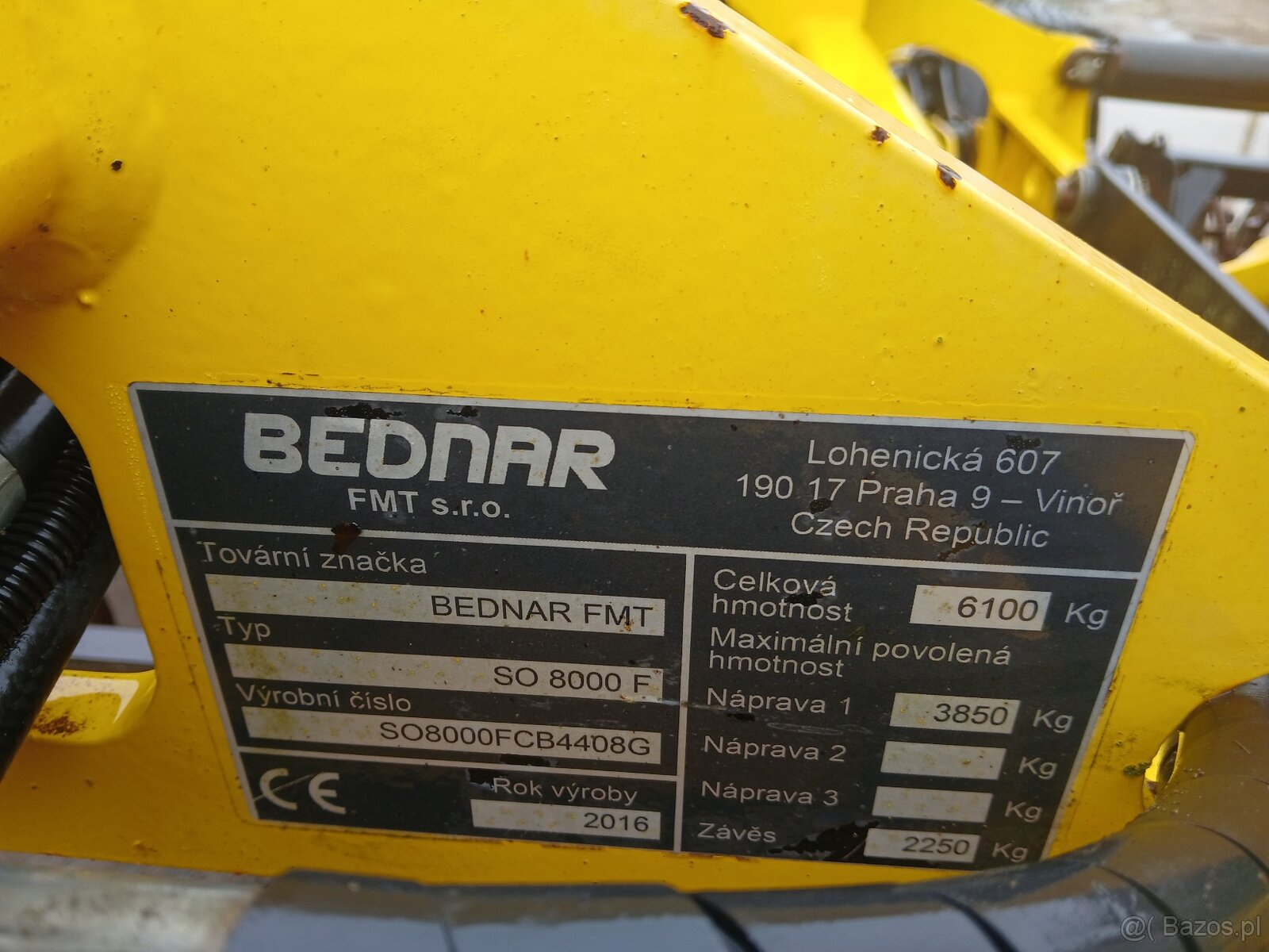 Kompaktor Bednar SO 8000F