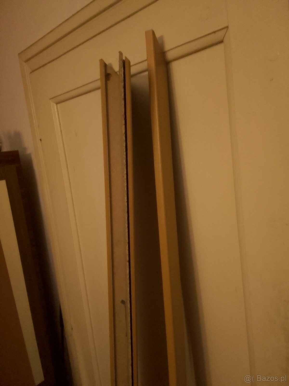 Drzwi wewnętrzne 80 cm ościeżnice lamele drewniane lakierowa
