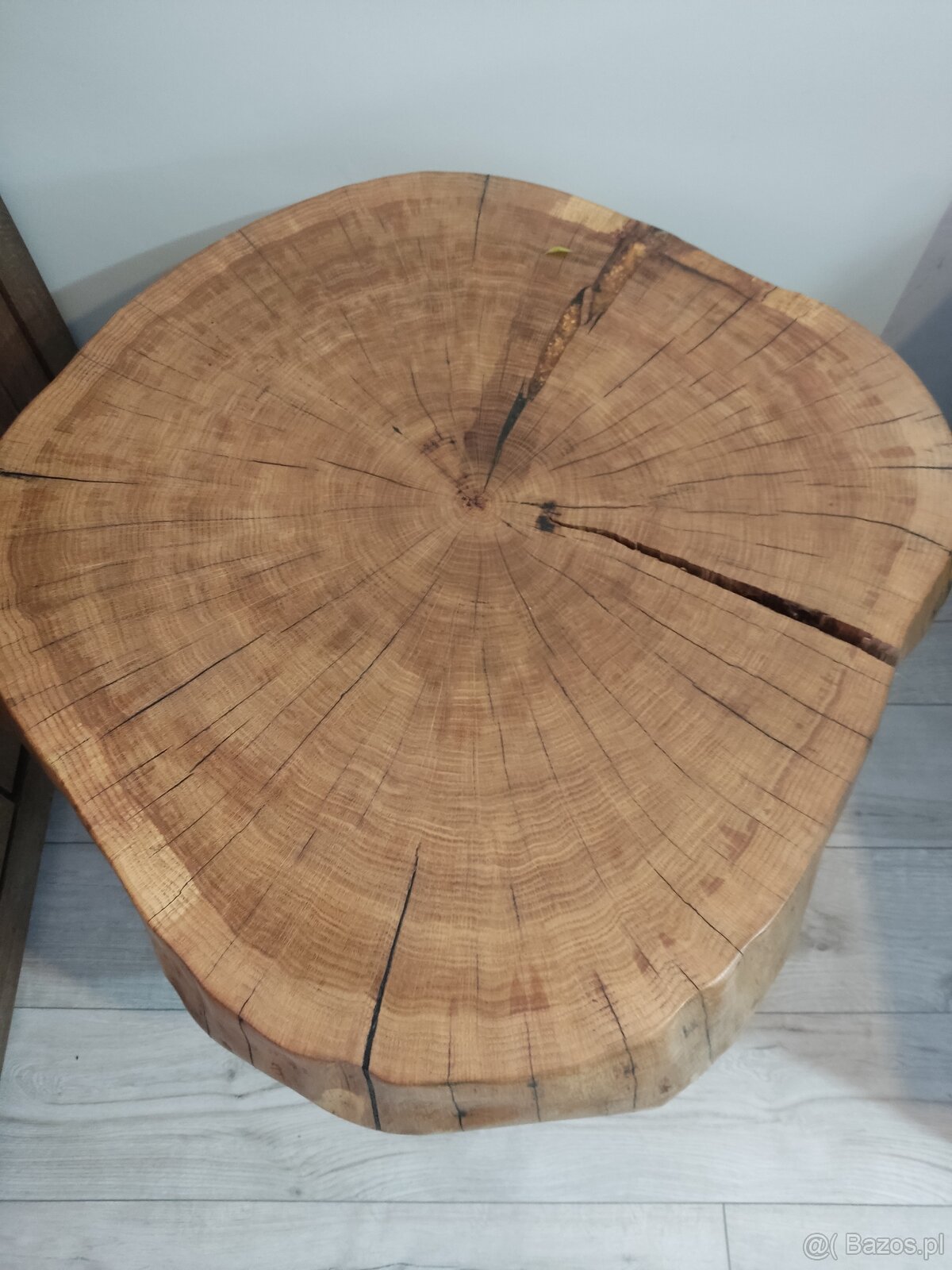 Stolik kawowy z plastra dębu