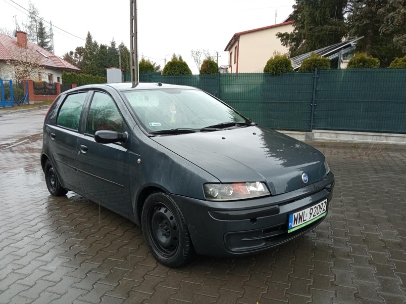 FIAT PUNTO 1.9 JTD KLIMATYZACJA OC 2026 PT 10/2025 SKÓRY ELE