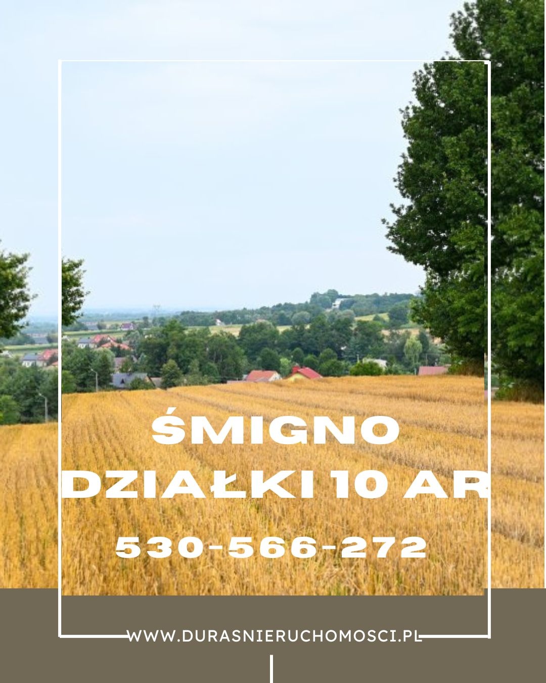 Śmigno działka budowlana 10 ar