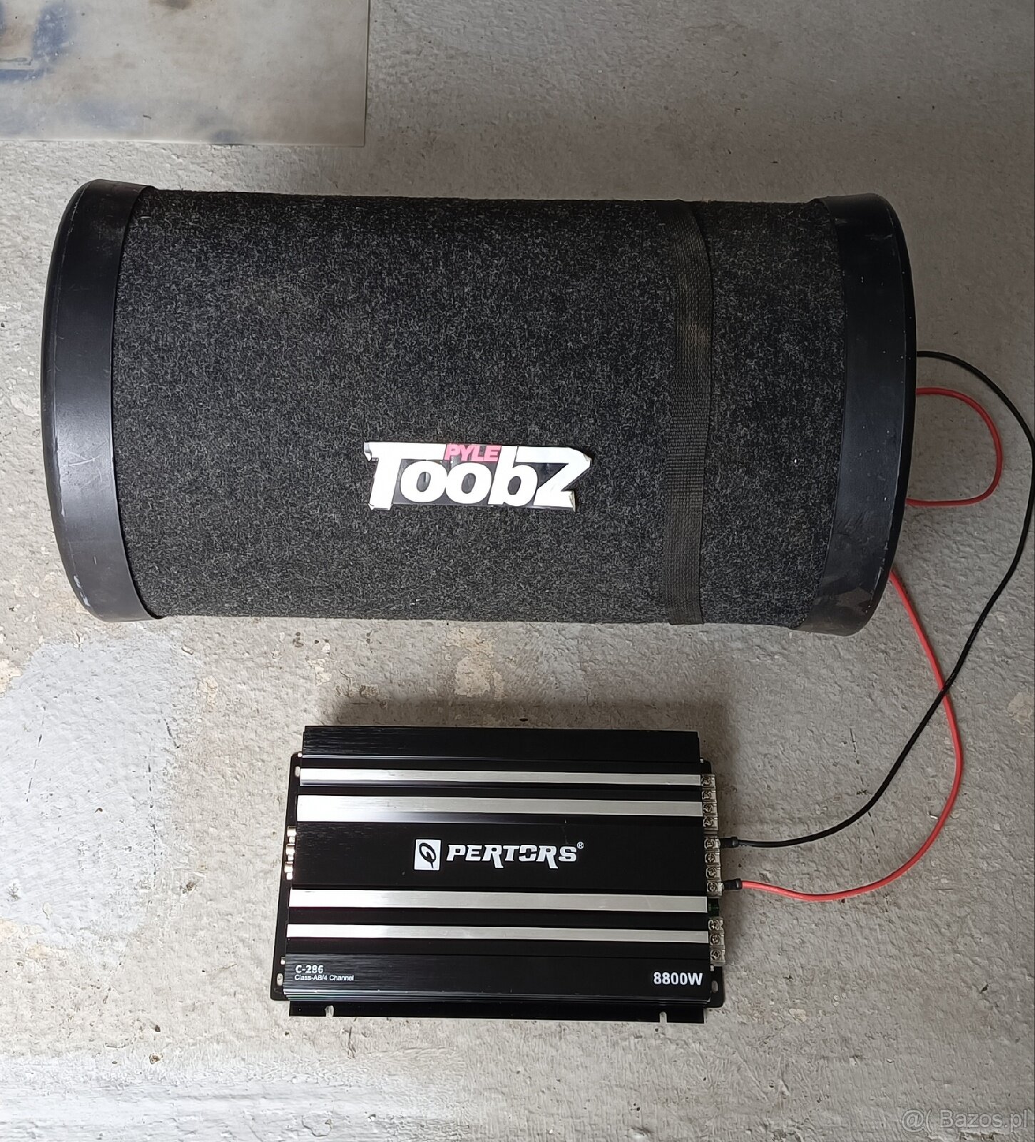 Subwoofer plus wzmacniacz,