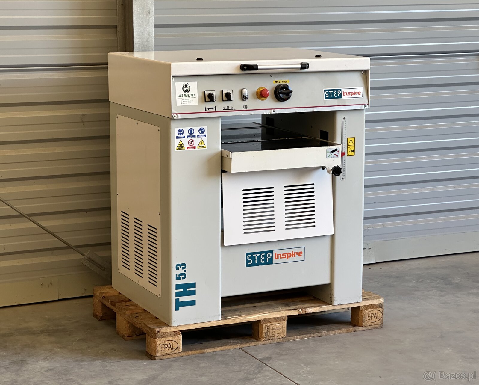 Grubościówka 530 mm | 5,5 kW | 4 noże | Elektryczny podnoszo