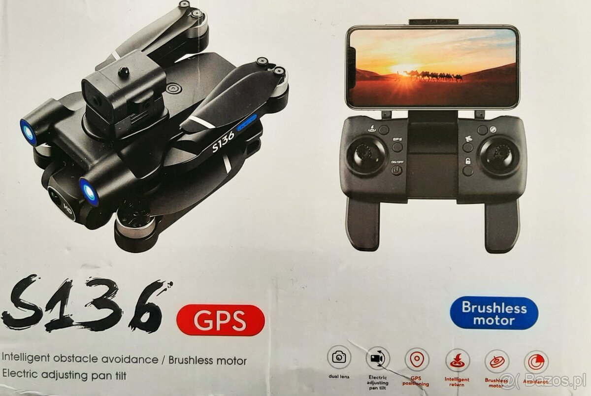 Polecam DRON GPS EPS UAV S 136 4K Full HD Idealnie Nowy