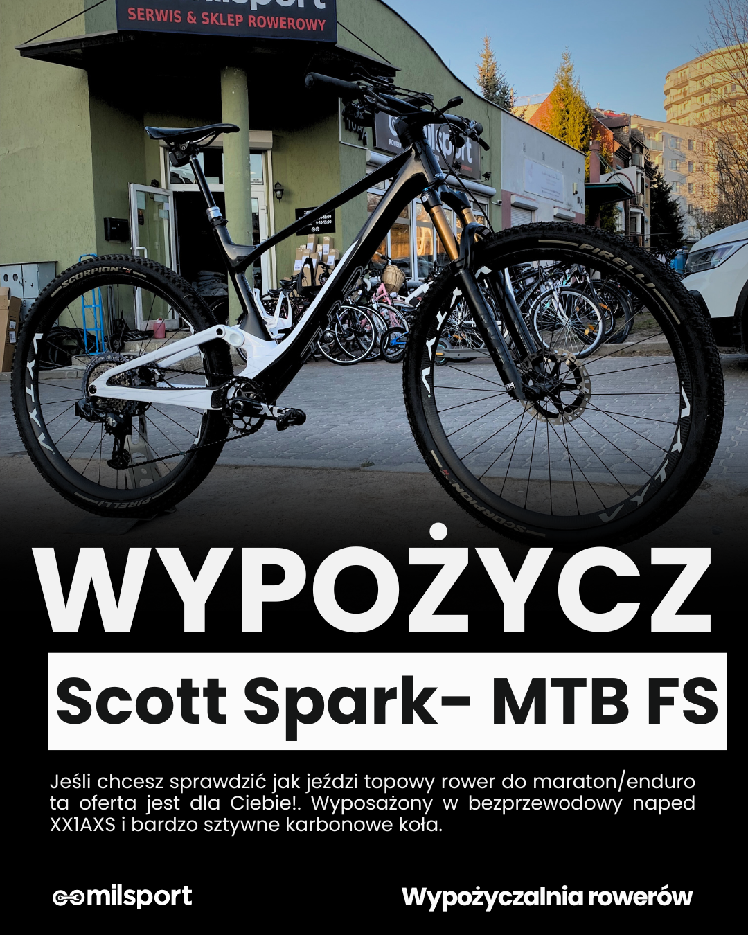 WYPOŻYCZALNIA ROWERÓW BIAŁYSTOK MILSPORT