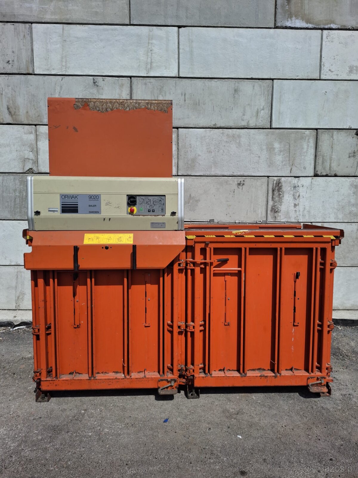 Belownica prasa do foli kartonu makulatury śmieci odpadów