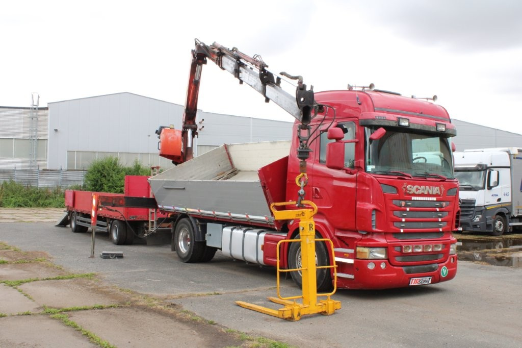 SCANIA R480 PALFINGER PK16000, EURO 5, WIDŁY DO DŹWIGU