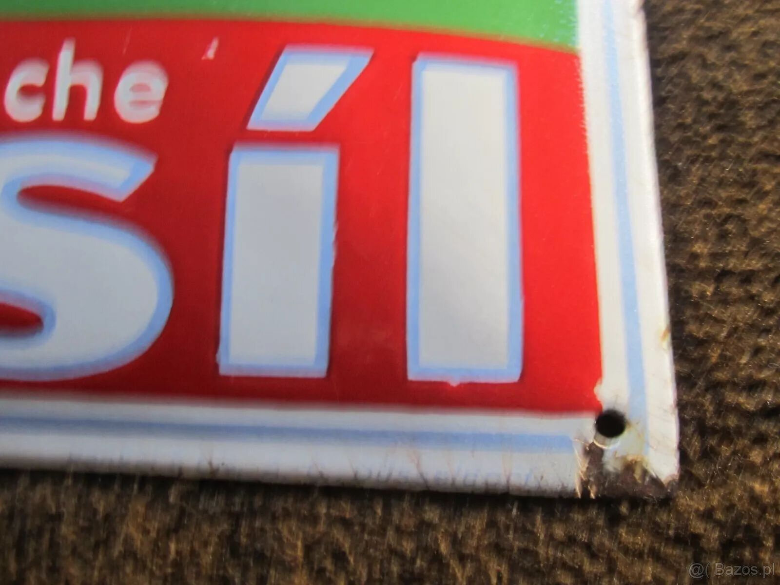 Stary szyld emaliowany Persil, 40x60 cm, w bardzo dobrym sta