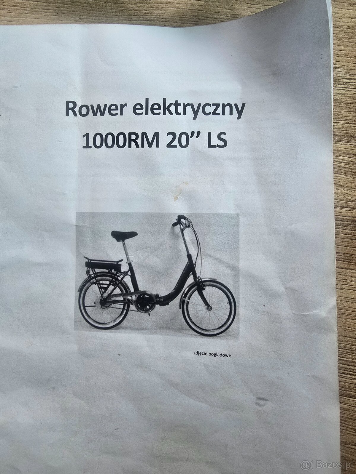 Sprzedam dwa rowery elektrycznie 1000 RM 20"LS