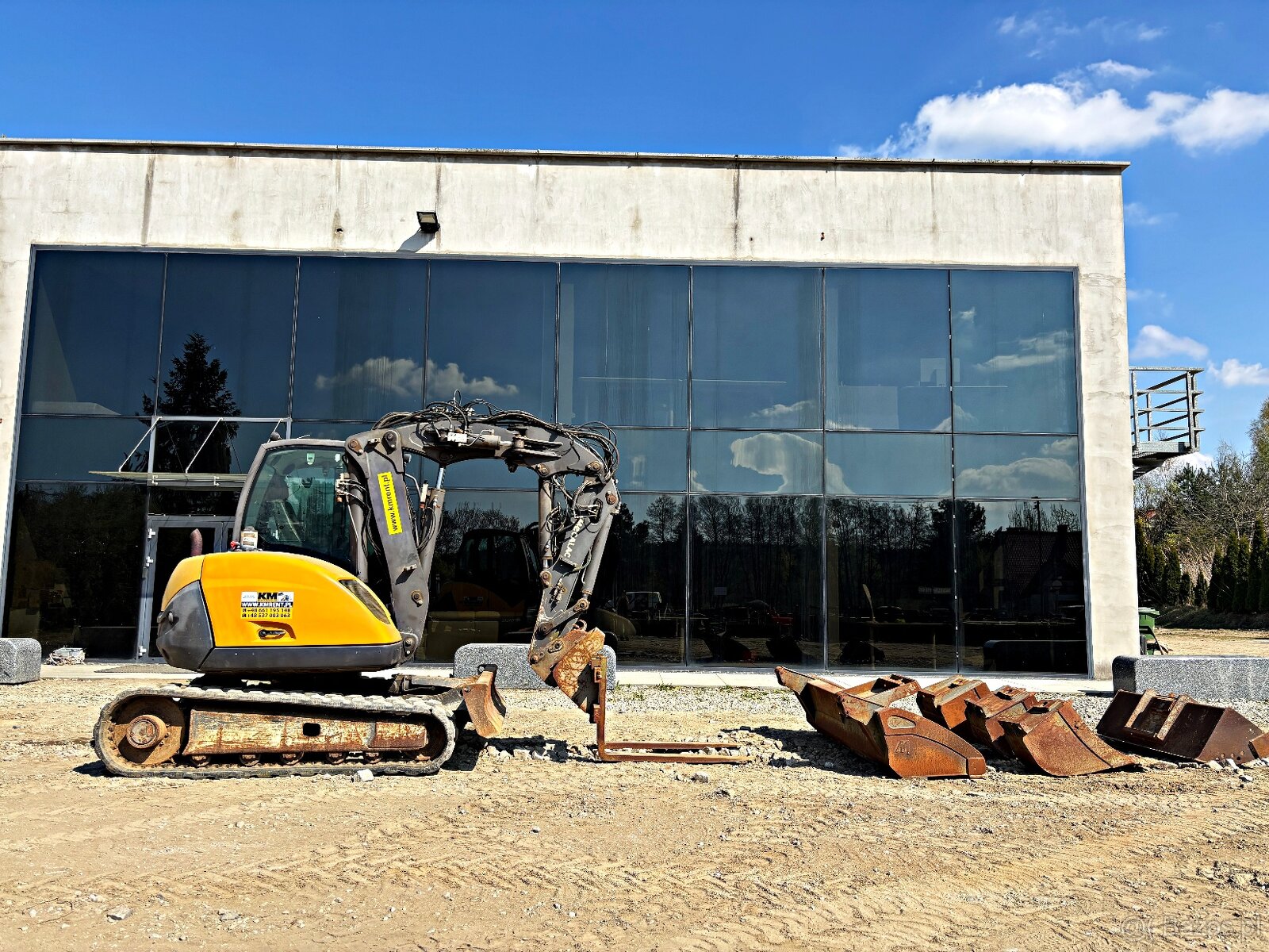 Mecalac 6 MCR MINI-KOPARKA 2014R. MTH: 2887 | 8 MCR JCB 805