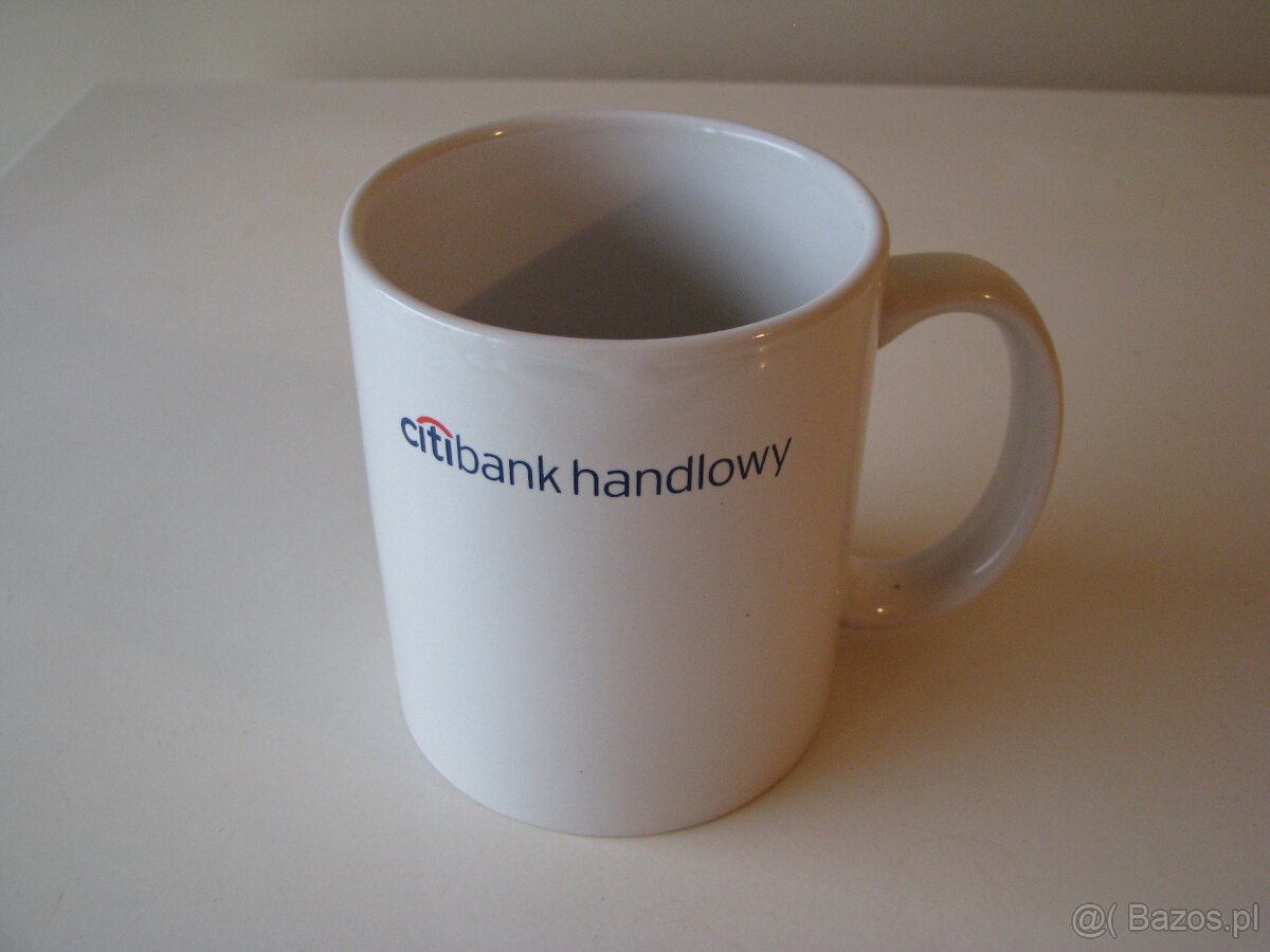 Kubek porcelanowy z napisem Citi Bank Handlowy