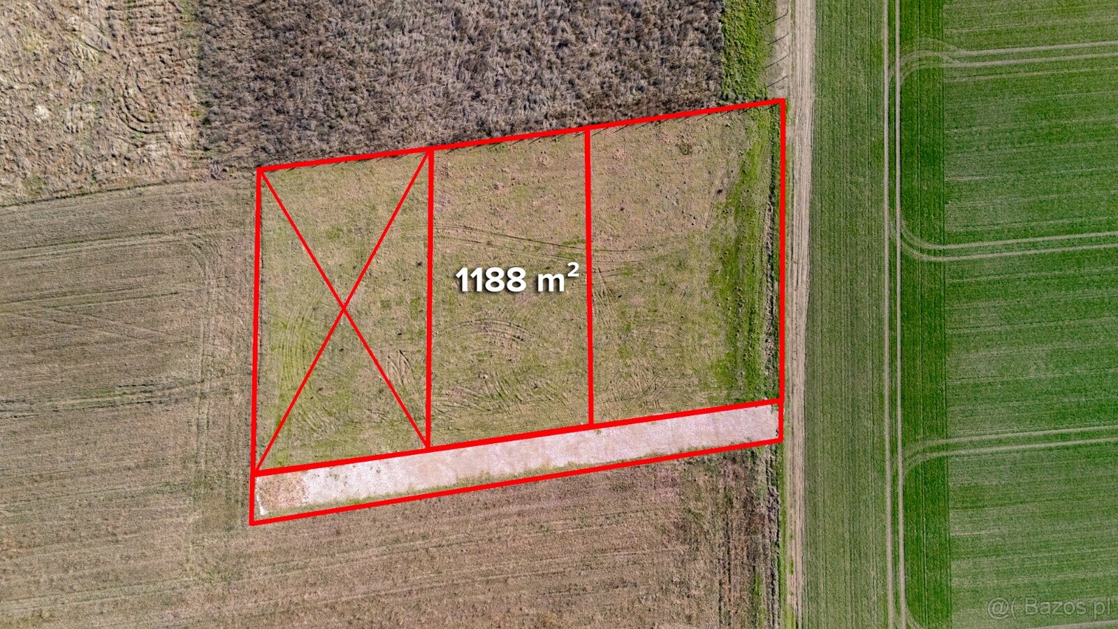 Działka z warunkami tylko 129 tyś zł ( 1188 m2) okazja